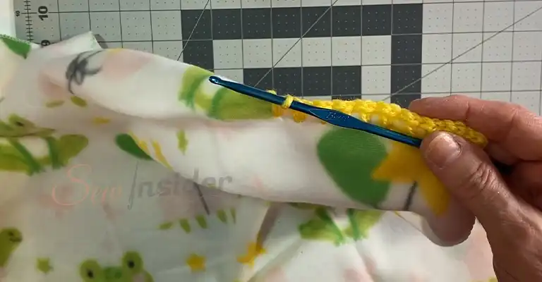 How to Make Holes in Flannel to Crochet Edging