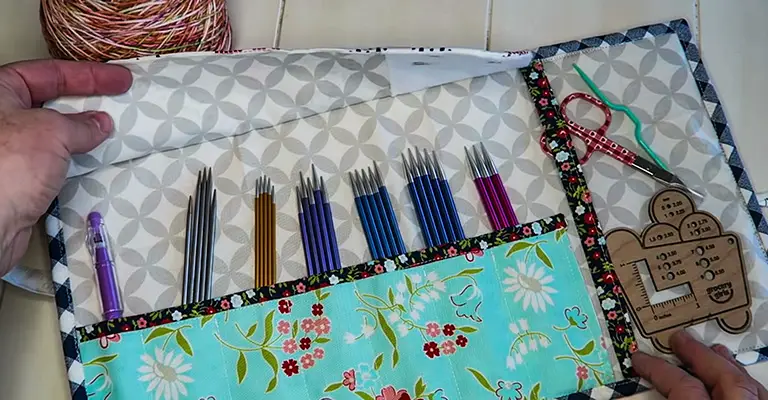 How to Make a Knitting Needle Case 44