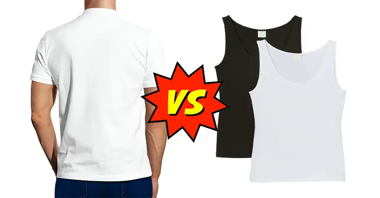 a shirt vs tank top